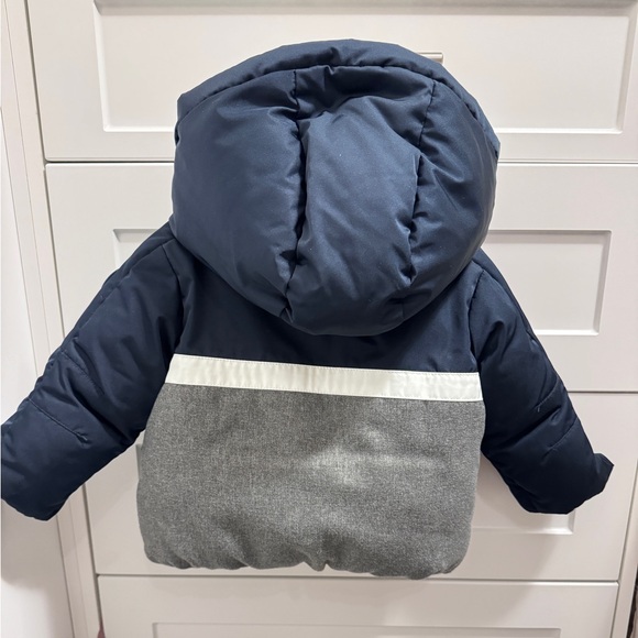 JACADI Baby boy dual fabric down jacket 18 month - Picture 4 of 9